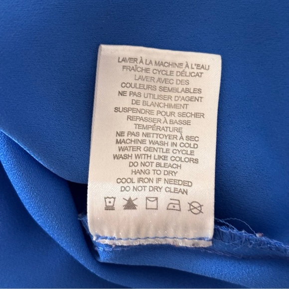 Jasmine & Juliana Blue‎ With Tropical Flowers Top Sleeveless Blouse - Picture 11 of 11